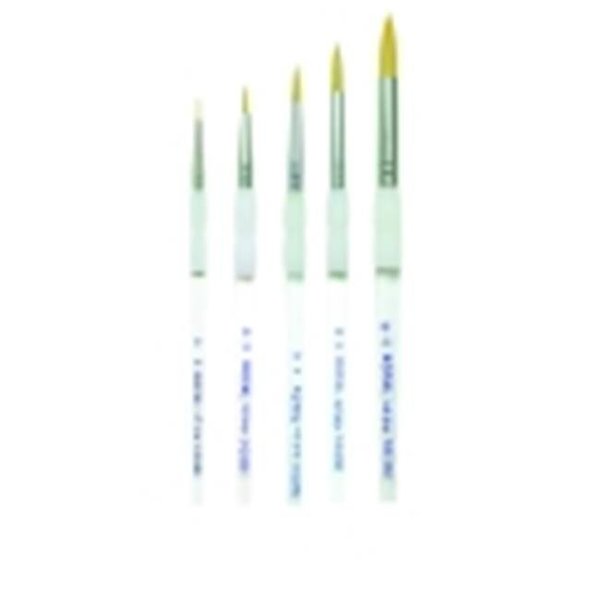 Royal Brush Royal Brush Soft Grip Round Golden Taklon Fiber Paint Brush Set; Set - 5 404685